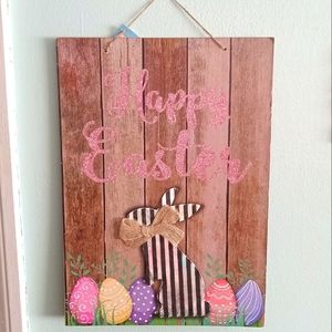 Happy Easter galvanized bunny farmhouse rustic decor